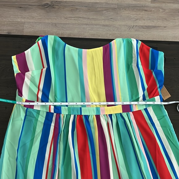 Maree Pour Toi Plus Brenda Stripe Midi Dress. NWT - Picture 12 of 12